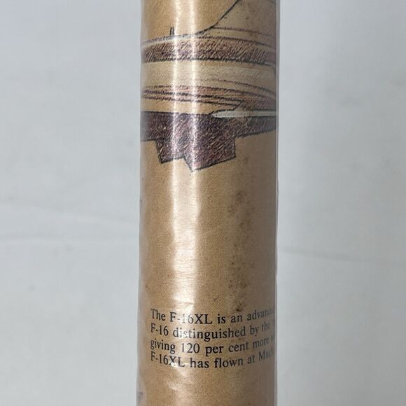 Vintage 1980s F-16 Fighter Jet  Plane Poster SEALED - Picture 7 of 10